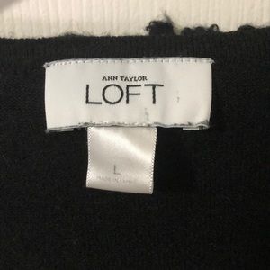 LOFT Sweaters - โ๏ธSALE Loft Black Flower Lined Cardigan LOFT Sweaters - โ๏ธSALE Loft Black Flower Lined Cardigan